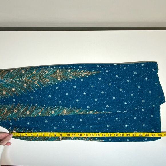 Unbranded | Palazzo Pants | Turquoise | 30 Inch Waist - Picture 7 of 8